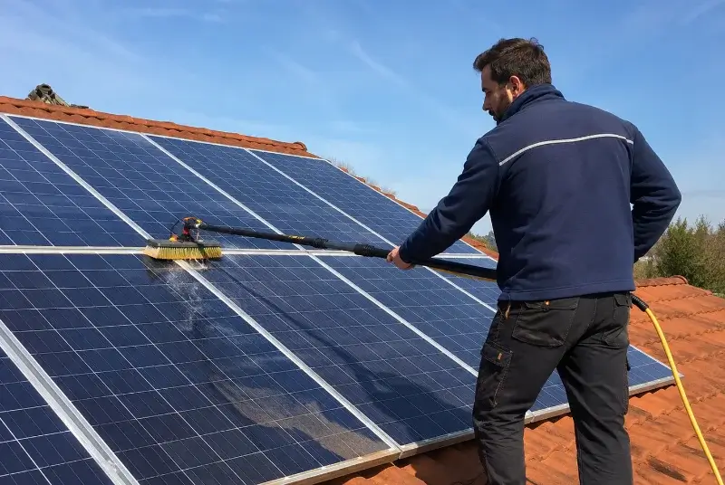 Nettoyage et entretien de panneaux solaires à Parcé